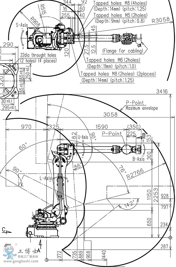 MOTOMAN-SP165-105安川工業(yè)機(jī)器人